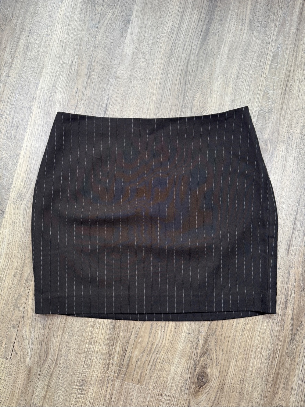 Express Black Pinstripe Mini Skirt - Size 8 - Brand New